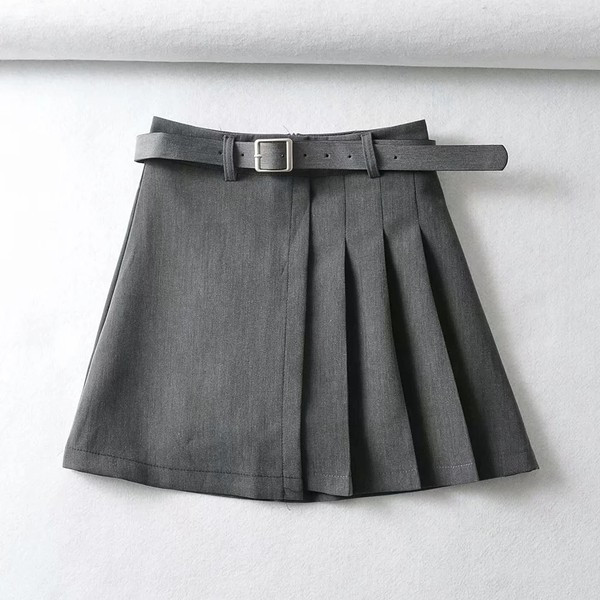 Нов модел плисирана дамска пола с колан