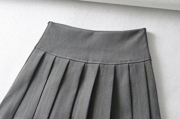 Lühike plisseeritud seelik naistele