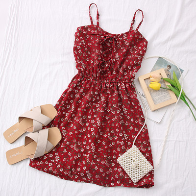 Νέο μοντέλο γυναικείο φόρεμα με λεπτές τιράντες σε διάφορα χρώματα