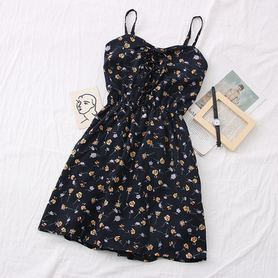 Νέο μοντέλο γυναικείο φόρεμα με λεπτές τιράντες σε διάφορα χρώματα