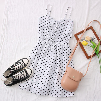 Νέο μοντέλο γυναικείο φόρεμα με λεπτές τιράντες σε διάφορα χρώματα