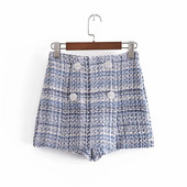 Φθινοπωρινή φούστα-παντελόνι με κουμπιά και ψηλή μέση