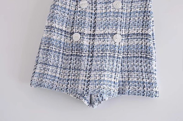 Φθινοπωρινή φούστα-παντελόνι με κουμπιά και ψηλή μέση