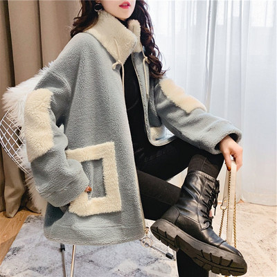 Geaca casual dama cu buzunare si cravate