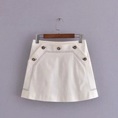 Uus mudel naiste lühike nööpidega seelik