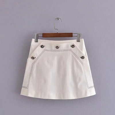 Uus mudel naiste lühike nööpidega seelik