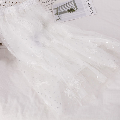 Fusta lunga de dama cu talie inalta si paiete