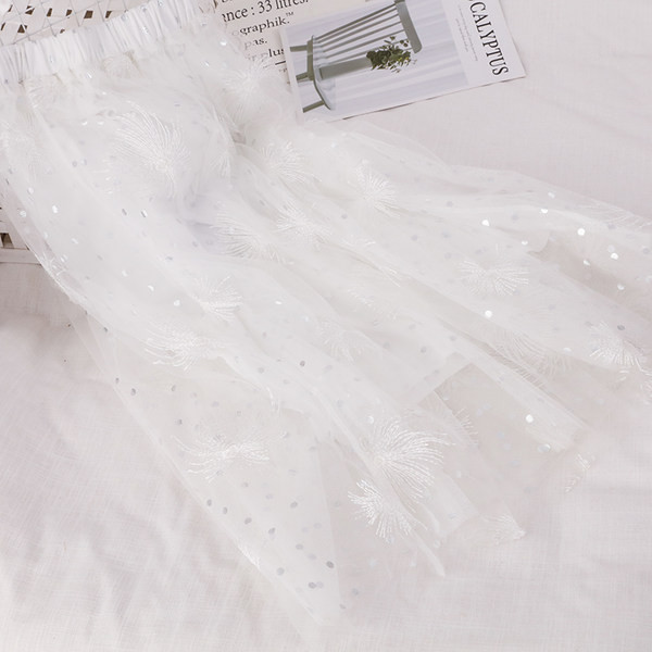 Fusta lunga de dama cu talie inalta si paiete