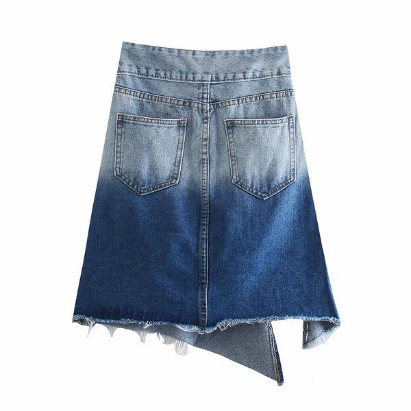 Asümmeetriline sillerdavates värvides teksaseelik