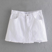 Нов модел дънкова пола с джобове