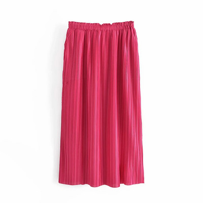 Pikk plisseeritud seelik elastse vöökohaga