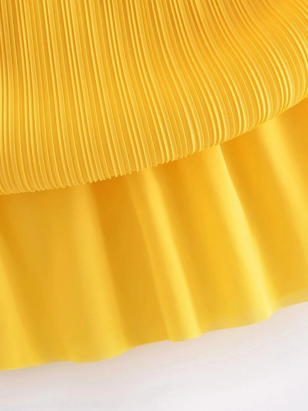 Pikk plisseeritud seelik elastse vöökohaga