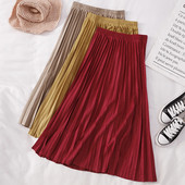 Γυναικεία πλισέ φούστα με ψηλή μέση