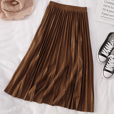 Γυναικεία πλισέ φούστα με ψηλή μέση