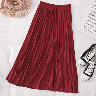 Γυναικεία πλισέ φούστα με ψηλή μέση