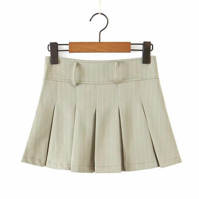 Καθμερινό μοντέλο κοντή ριγέ φούστα