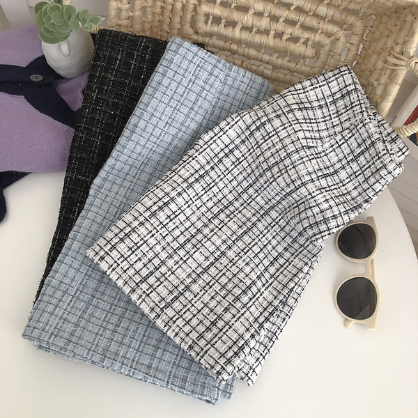 Naiste kõrge vöökohaga ruuduline seelik