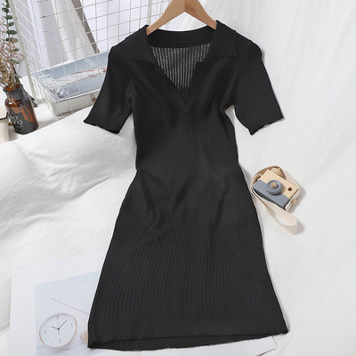 Νέο μοντέλο γυναικείο κοτλέ φόρεμα με  λαιμόκοψη