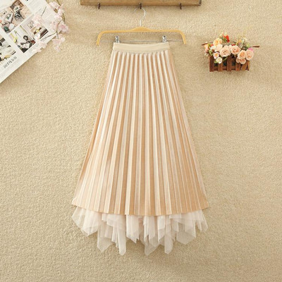 Γυναικεία μακριά φούστα με τούλι και ελαστική μέση