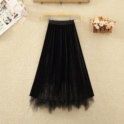 Γυναικεία μακριά φούστα με τούλι και ελαστική μέση