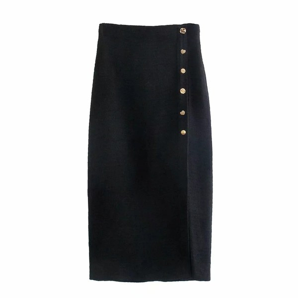 Νέο μοντέλο φθινοπωρινή φούστα με κουμπιά