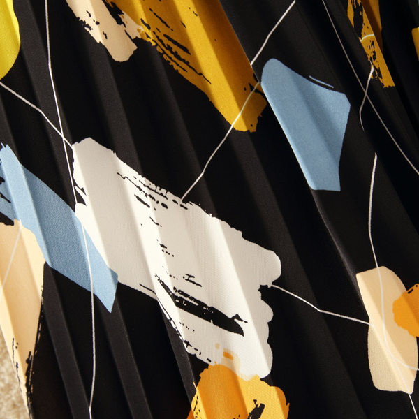 Színes női szoknya elasztikus derékkal