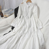 Új modell női hosszú ruha, hosszú ujjal, kerek nyakkivágással