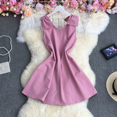 Rochie moderna de dama cu bretele late