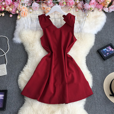 Rochie moderna de dama cu bretele late