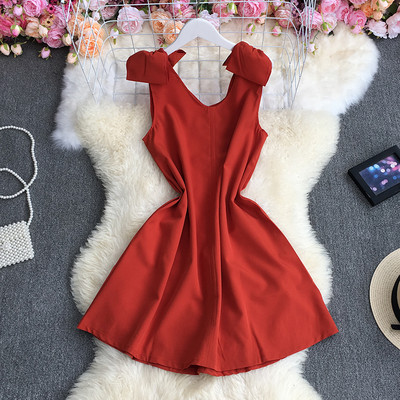 Rochie moderna de dama cu bretele late