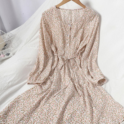 Kandilise kaelusega vabaaja naiste lõikega kleit