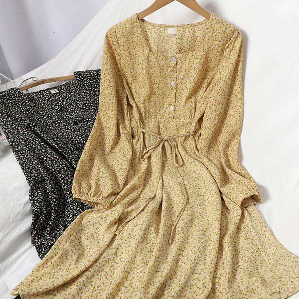 Kandilise kaelusega vabaaja naiste lõikega kleit