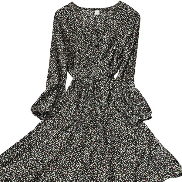 Kandilise kaelusega vabaaja naiste lõikega kleit