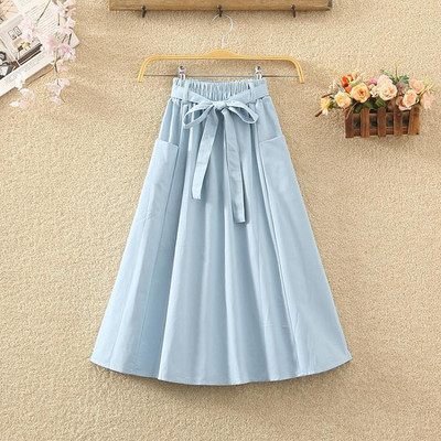 Μοντέλο casual γυναικείας φούστας με ζώνη