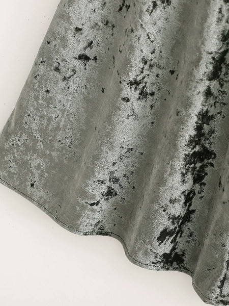 Model fustă lungă de catifea croiată