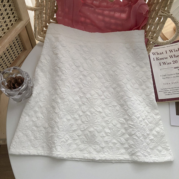 Naiste kõrge vöökohaga A-joone seelik