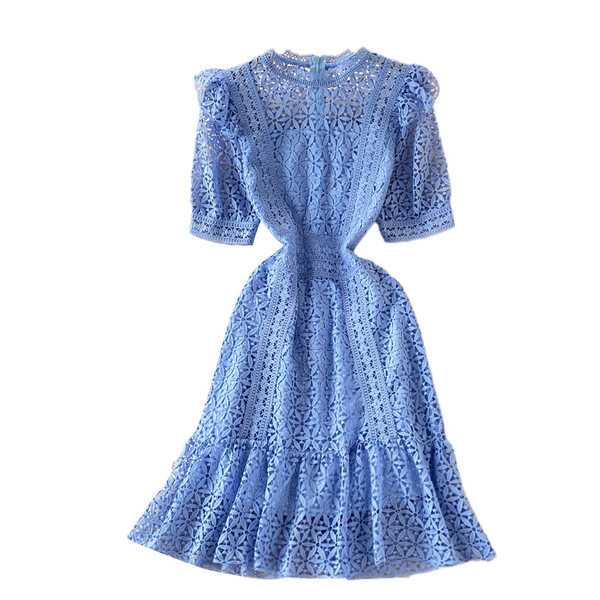 Γυναικείο στιλάτο φόρεμα με κοντά μανίκια σε πέντε χρώματα