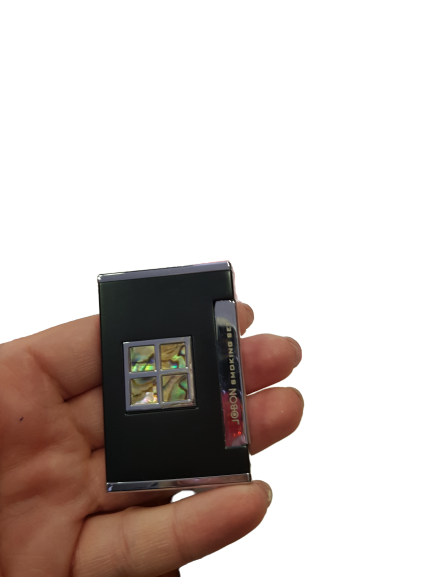 Запалка Jobon,Газова,Противовятърна,Кожен калъф