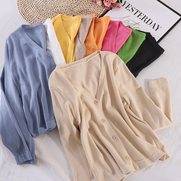 Naiste vest spits-kaelusega ja pikkade varrukatega - mitut värvi