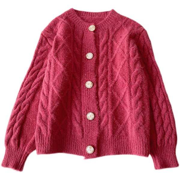 Ovaalse kaelusega ja pikkade varrukatega naiste vest