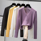 Naiste V-kaelusega ja nööpidega kevadvest