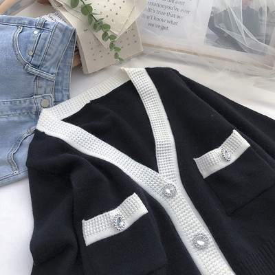 Ženski casual prsluk sa špic izrezom i džepovima