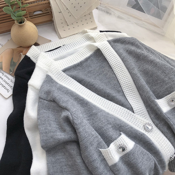 Ženski casual prsluk sa špic izrezom i džepovima