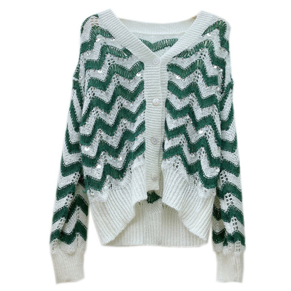 Μοντέρνα γυναικεία ζακέτα με πέτρες και παγιέτες σε διάφορα χρώματα