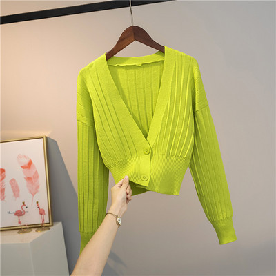 Casual  ζακέτα με V-λαιμό για γυναίκες