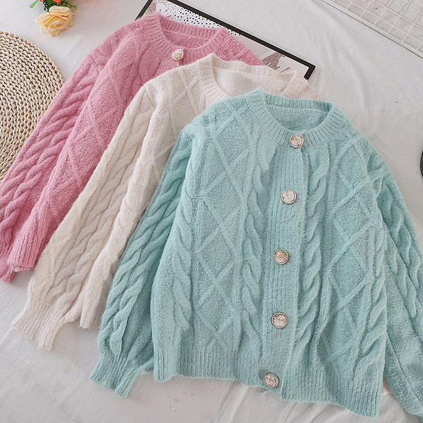 Női kötött mellény gombokkal - többféle színben