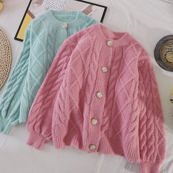 Női kötött mellény gombokkal - többféle színben