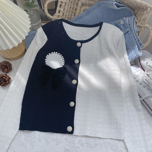 Γυναικεία φθινοπωρινή ζακέτα με κορδέλα