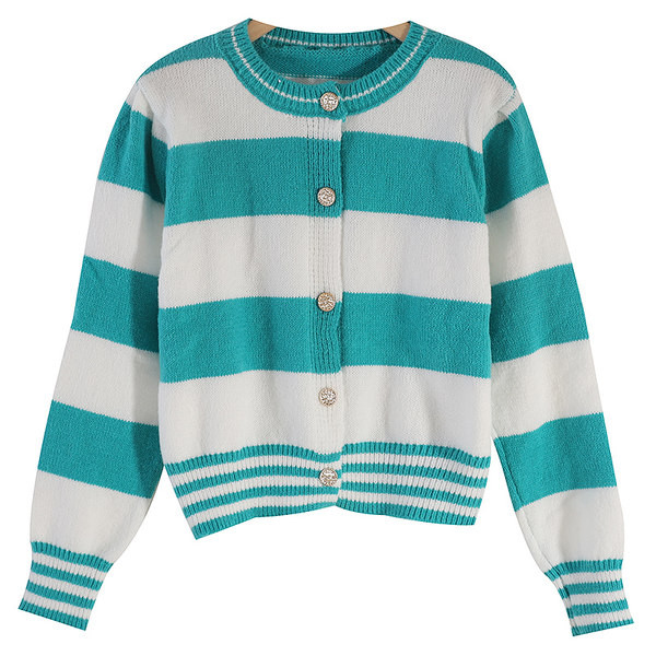 Naiste triibuline kahevärviline nööpidega vest