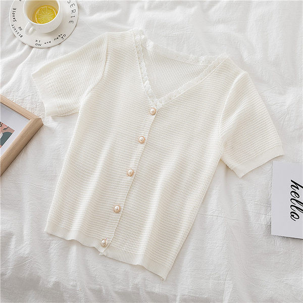 Νέο μοντέλο γυναικεία ζακέτα με κέντημα και λαιμόκοψη V